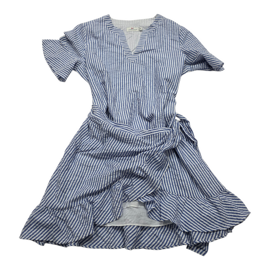 Vestido Vineyard Vines Rayas Azul Y Blanco Talla 10 Algodón