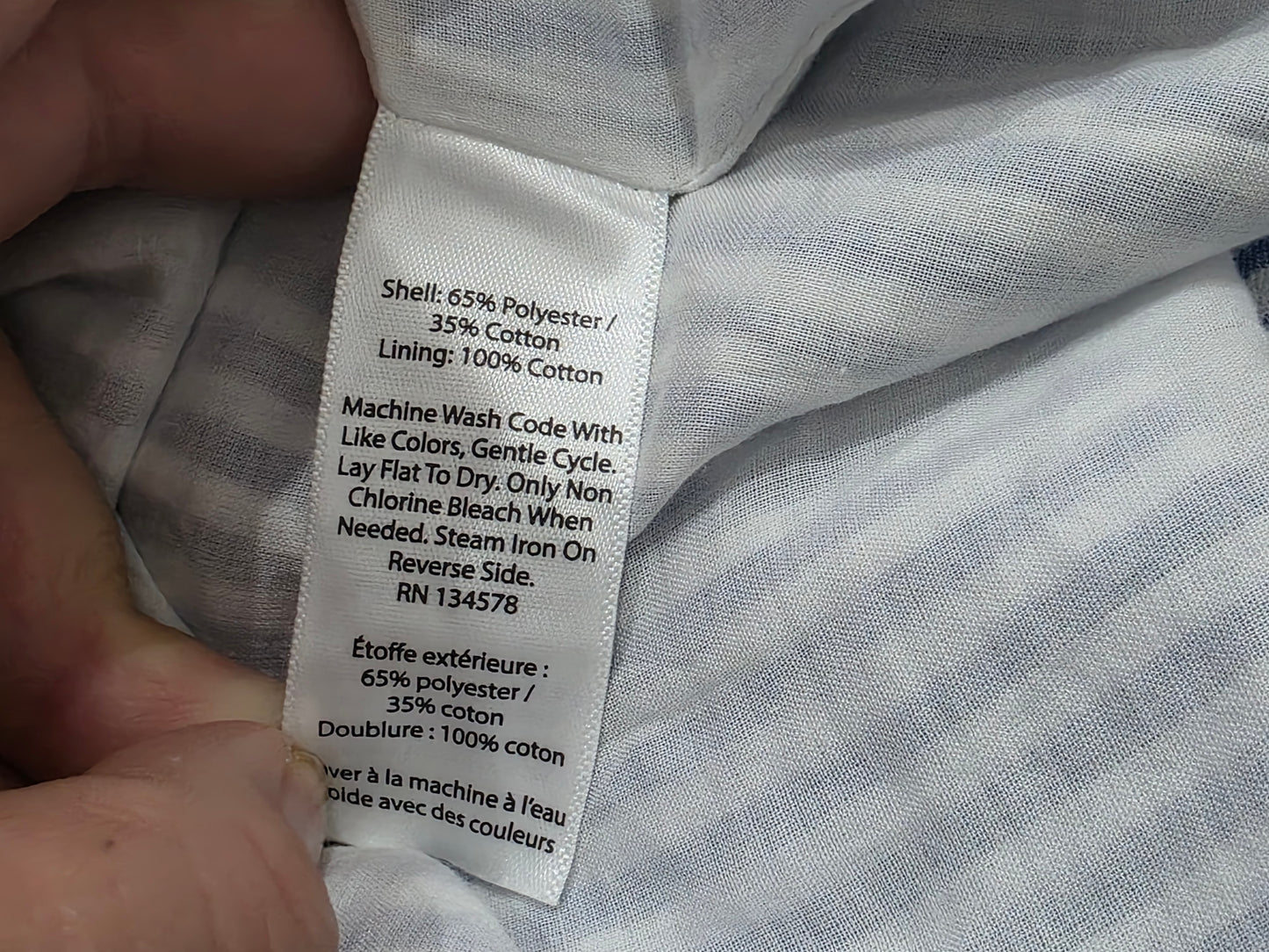 Vestido Vineyard Vines Rayas Azul Y Blanco Talla 10 Algodón