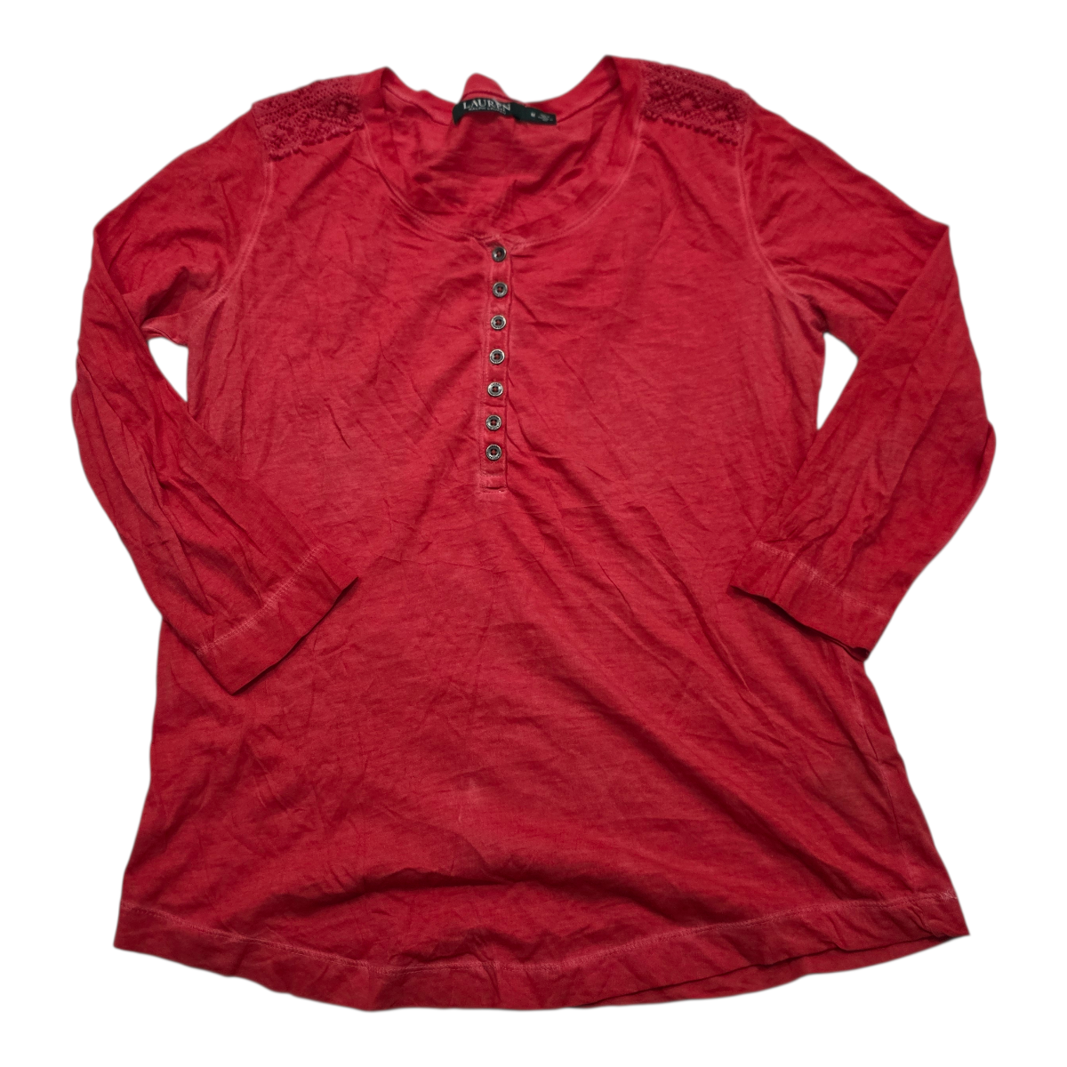 Blusa Ralph Lauren Mediana M Coral De Mujer