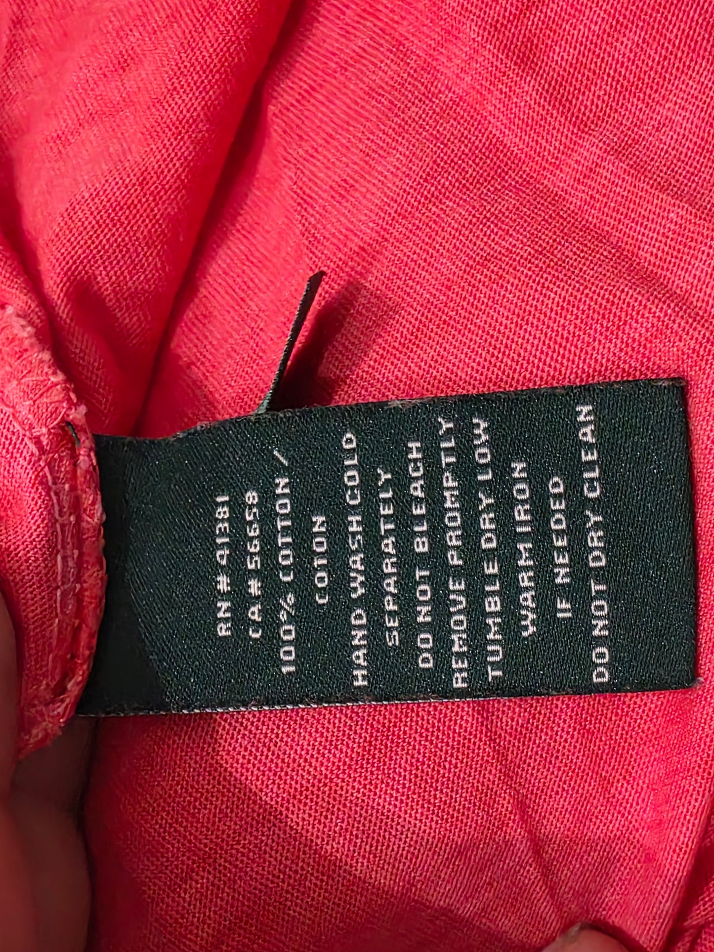 Blusa Ralph Lauren Mediana M Coral De Mujer