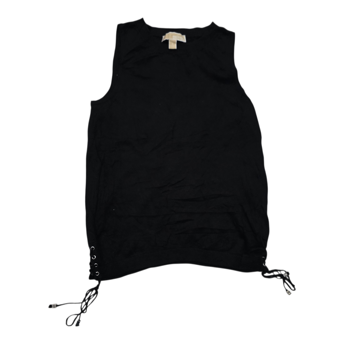 Blusa Michael Kors Chica S Negra Sin Mangas Con Viscose