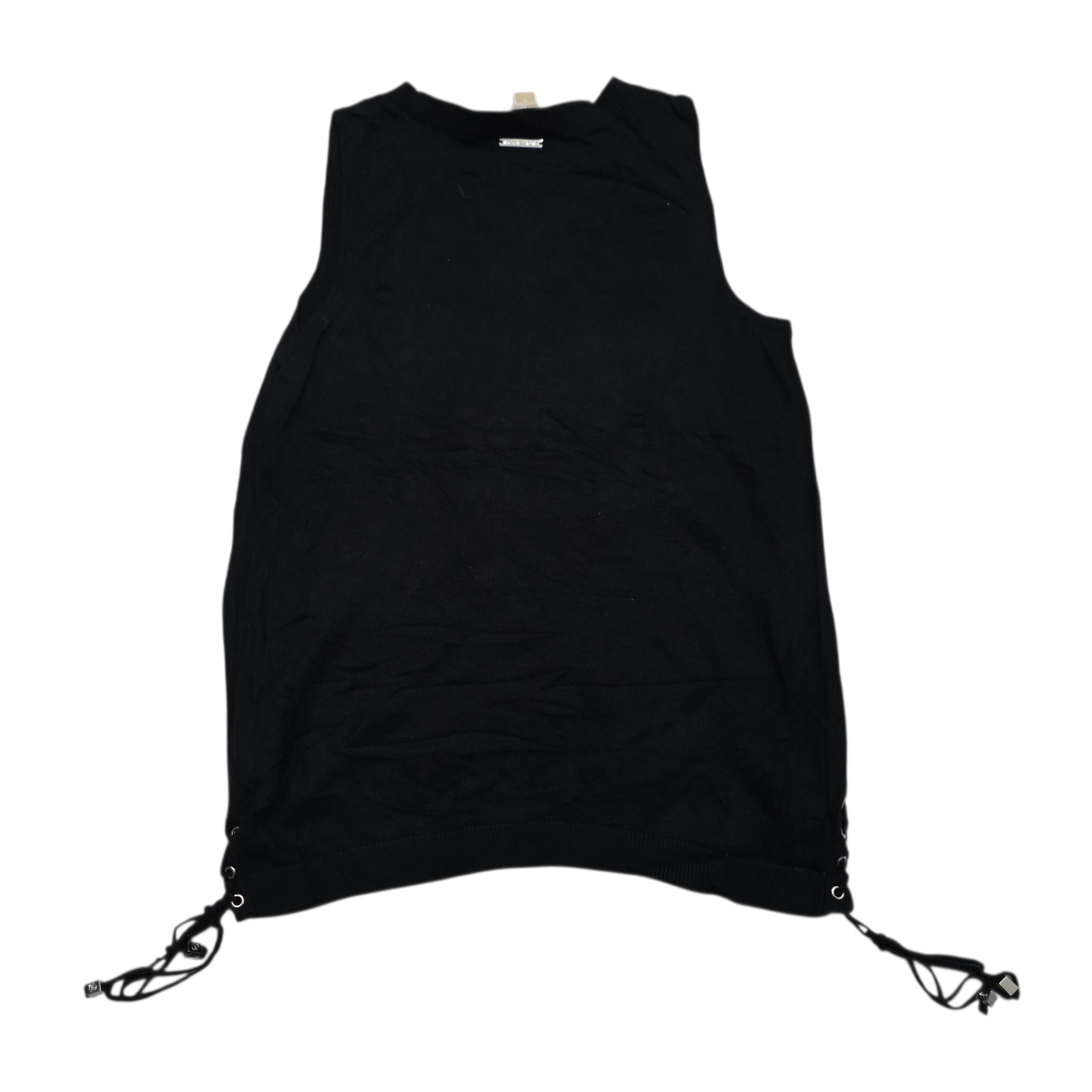 Blusa Michael Kors Chica S Negra Sin Mangas Con Viscose