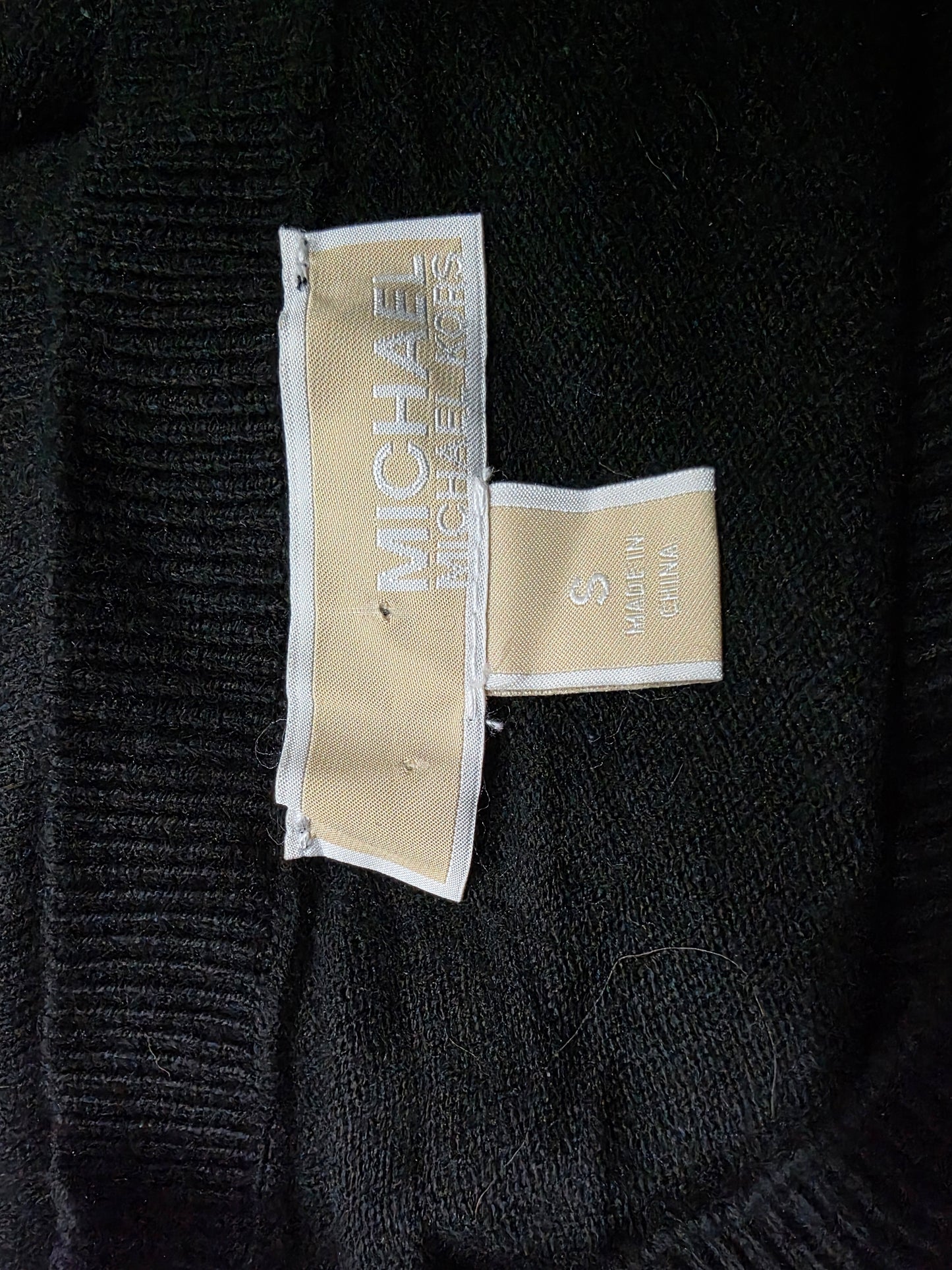 Blusa Michael Kors Chica S Negra Sin Mangas Con Viscose