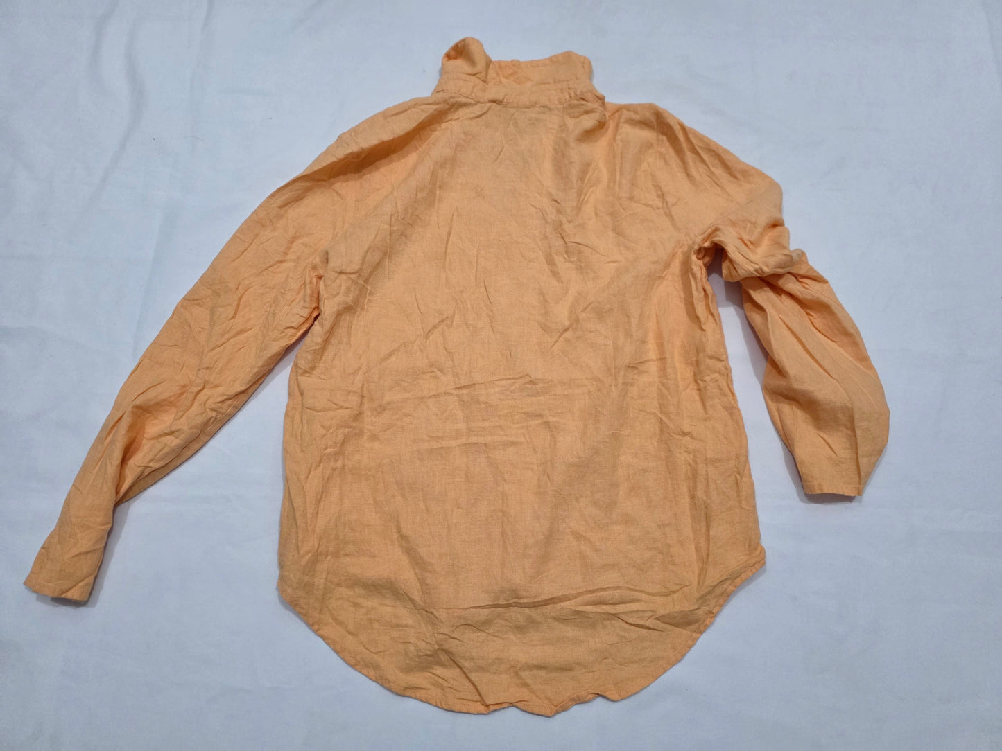 Blusa Michael Kors De Lino Con Viscose M Naranja Con Dorado