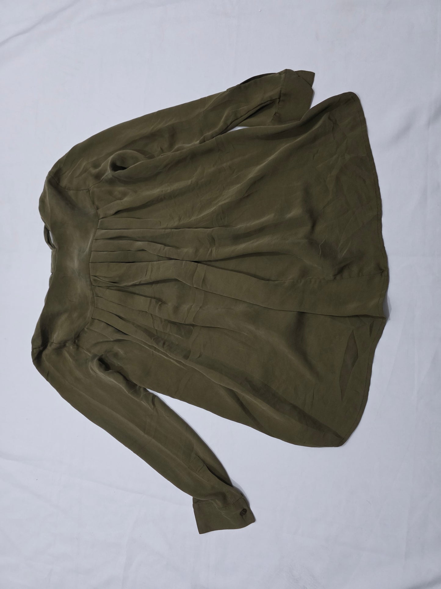 Blusa Michael Kors De Mujer Manga Larga Mediana Verde Opaco