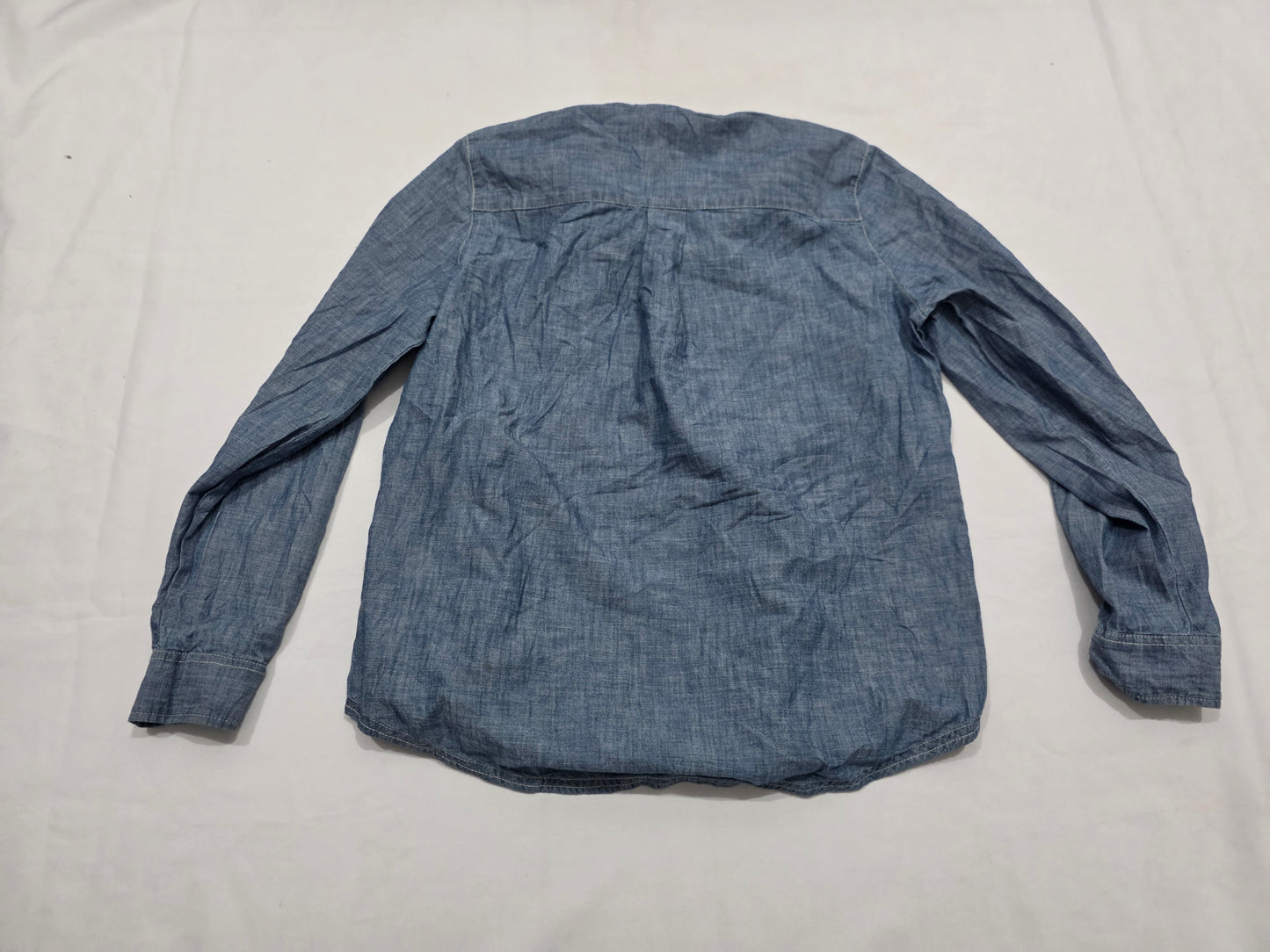 Blusa Tommy Hilfiger De Mezclilla Con Cordones Grande L