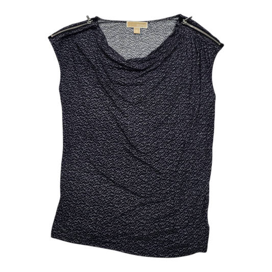 Blusa Michael Kors escote drapeado morada