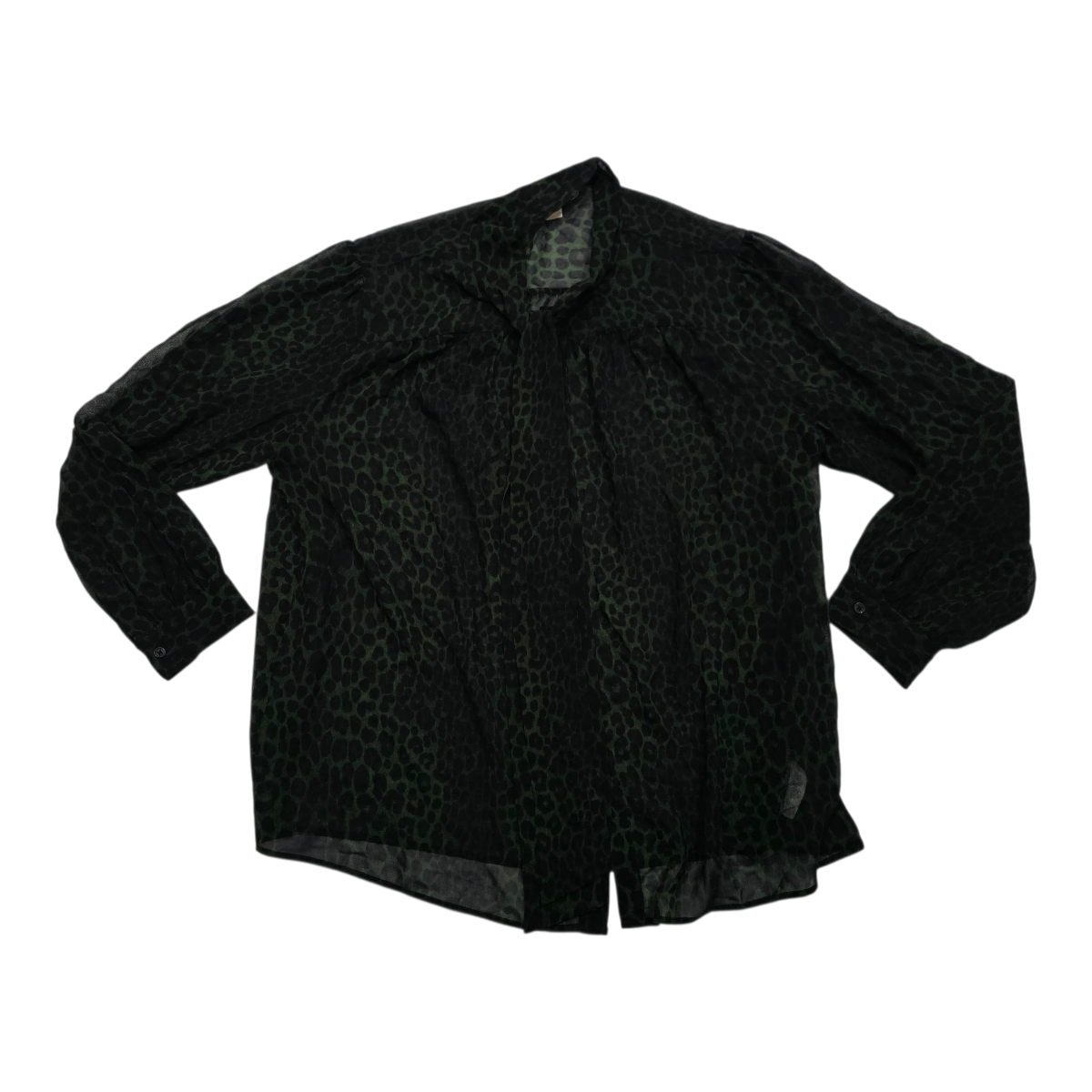 Blusa Michael Kors verde animal print