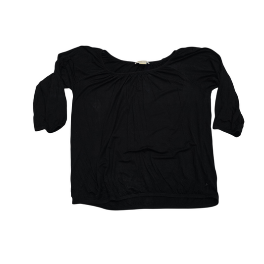 Blusa Michael Kors campesina color negro de Mujer