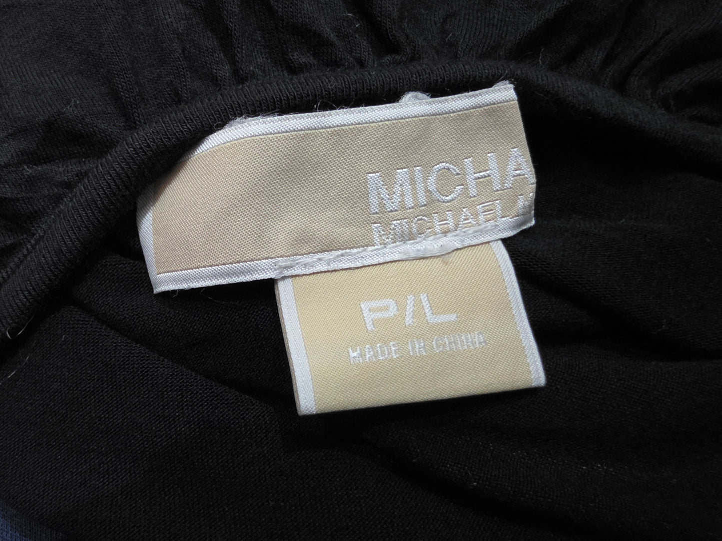 Blusa Michael Kors campesina color negro de Mujer