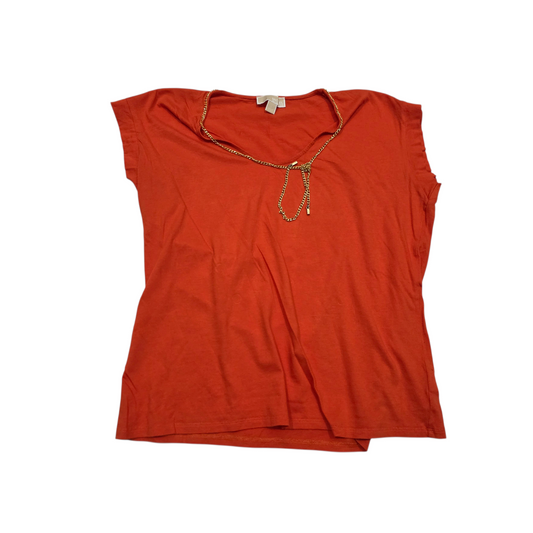 Blusa Michael Kors de Mujer color naranja con cadena dorada