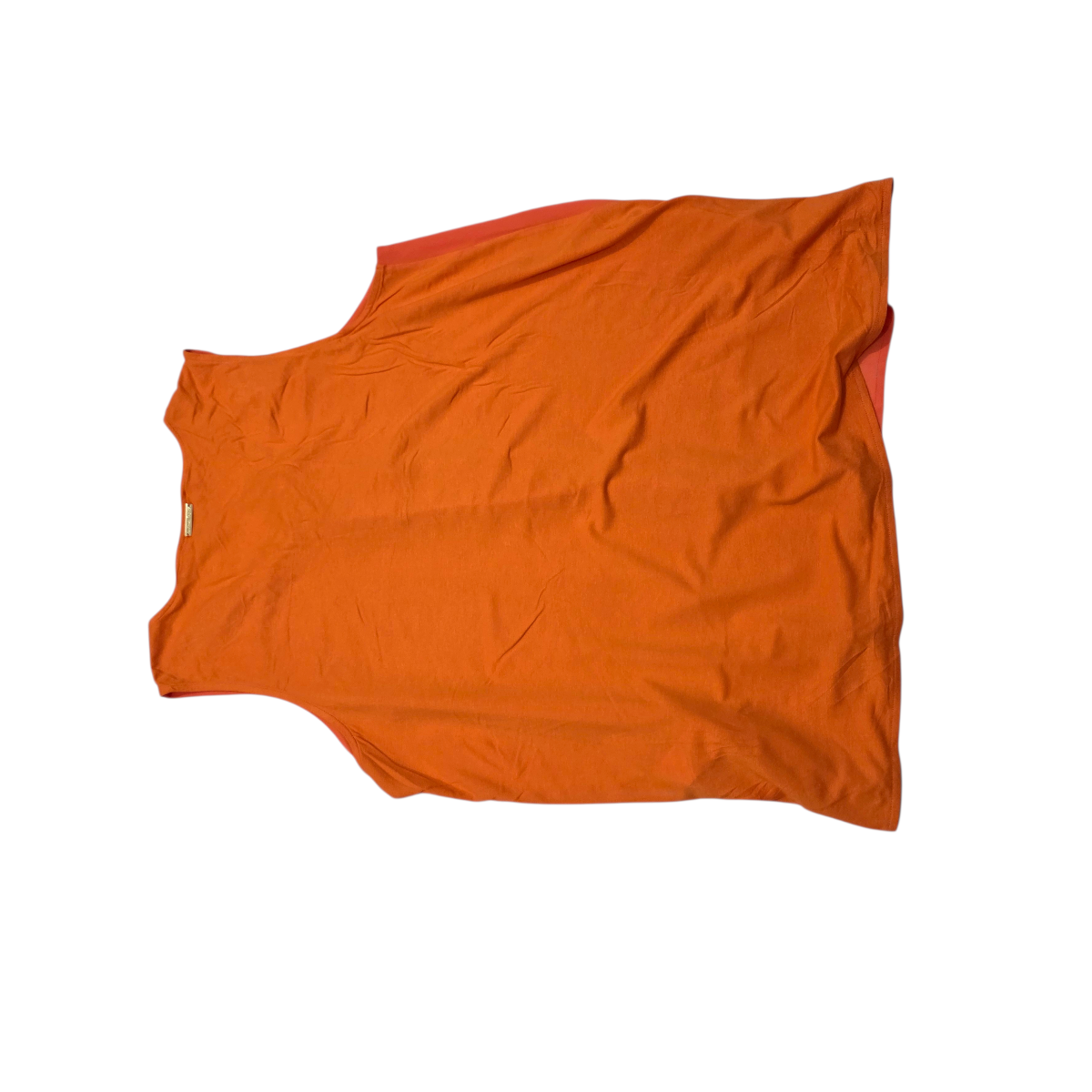 Blusa Michael Kors naranja con cordones sin mangas