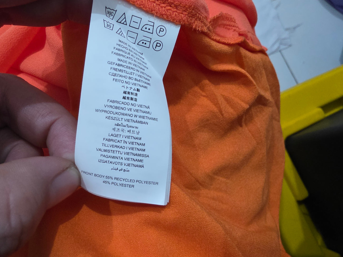 Blusa Michael Kors naranja con cordones sin mangas