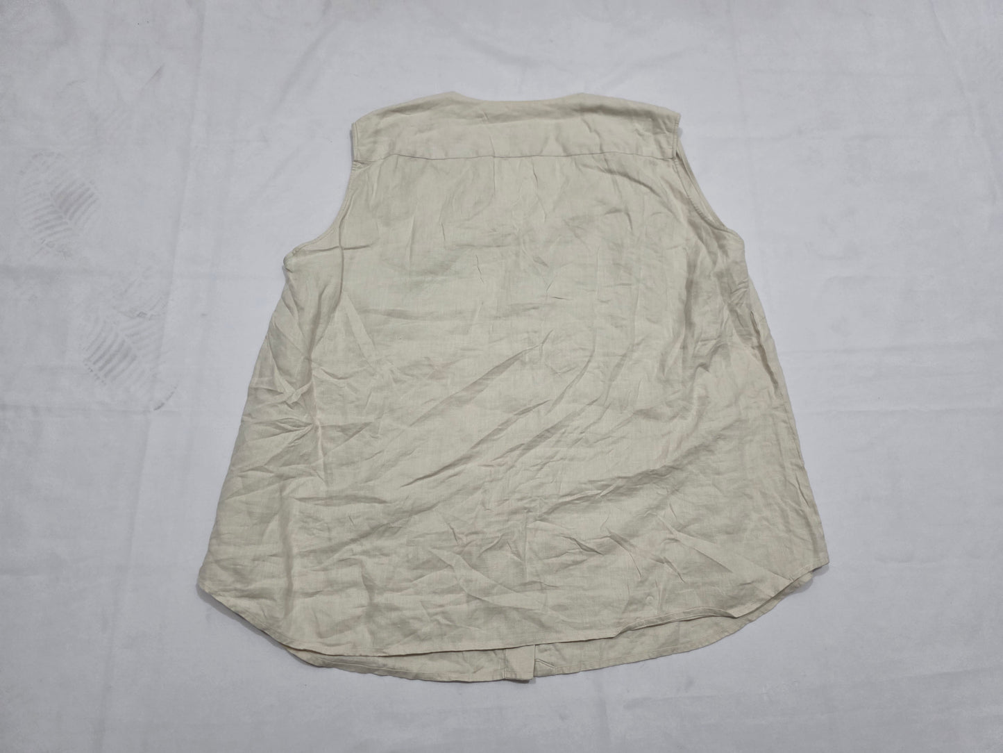 Blusa Ralph Lauren de Mujer sin mangas de Lino con botones