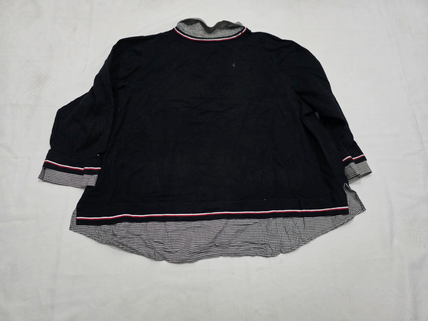 Blusa Tommy Hilfiger negra/gris de Mujer talla 3X