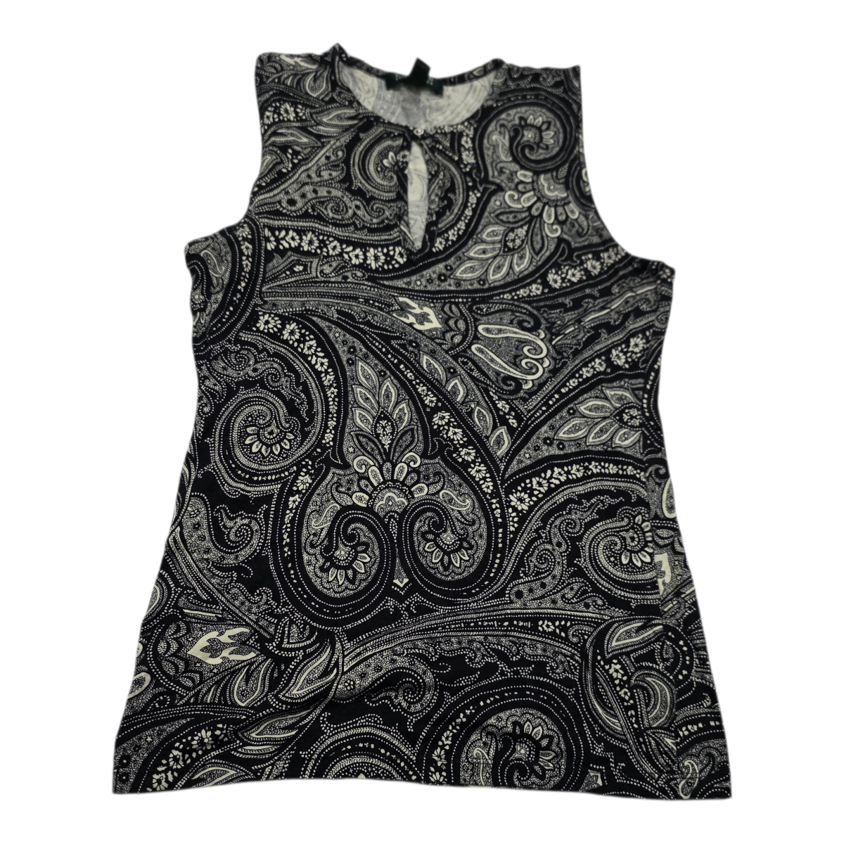 Blusa Ralph Lauren de Mujer Mediana sin mangas gris/negro