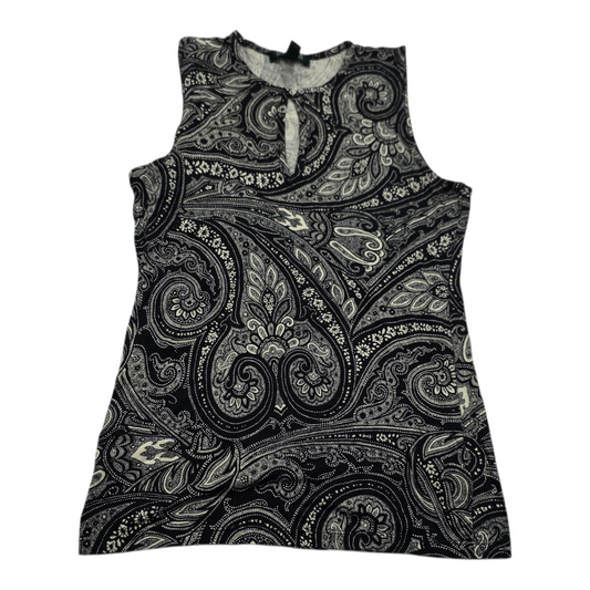 Blusa Ralph Lauren de Mujer Mediana sin mangas gris/negro