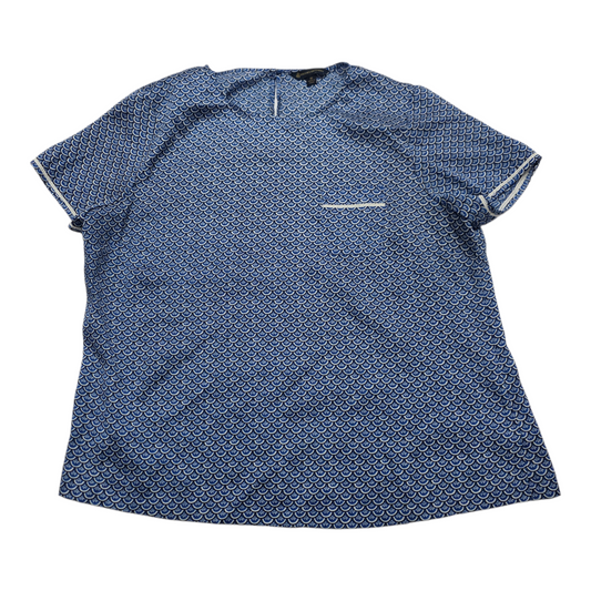 Blusa Brooks Brothers de Lujer talla 16 manga corta color azul