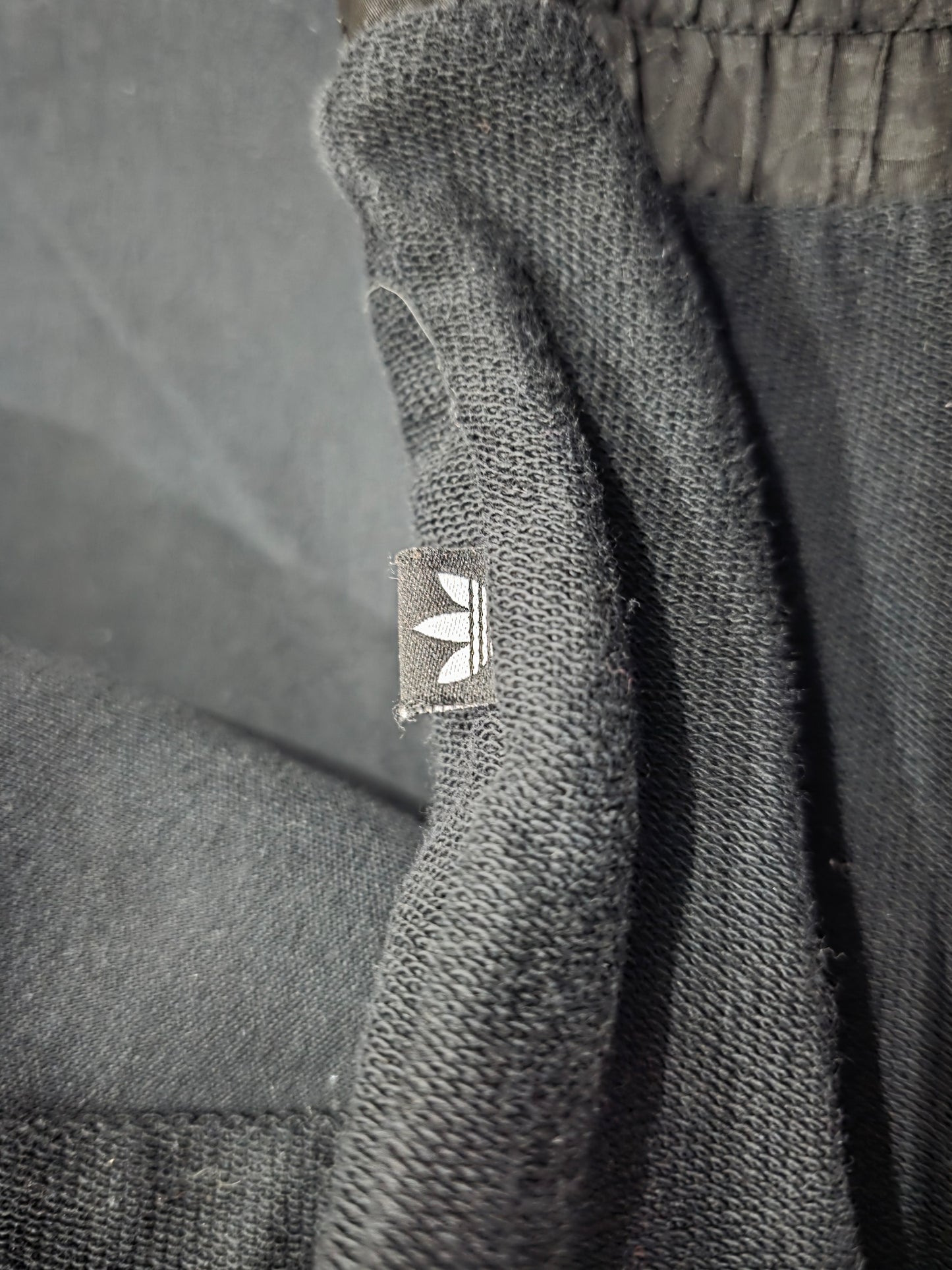 Adidas Originals Sweatshirt Negra Oversized con Cordón Ajustable Extra Chica Mujer