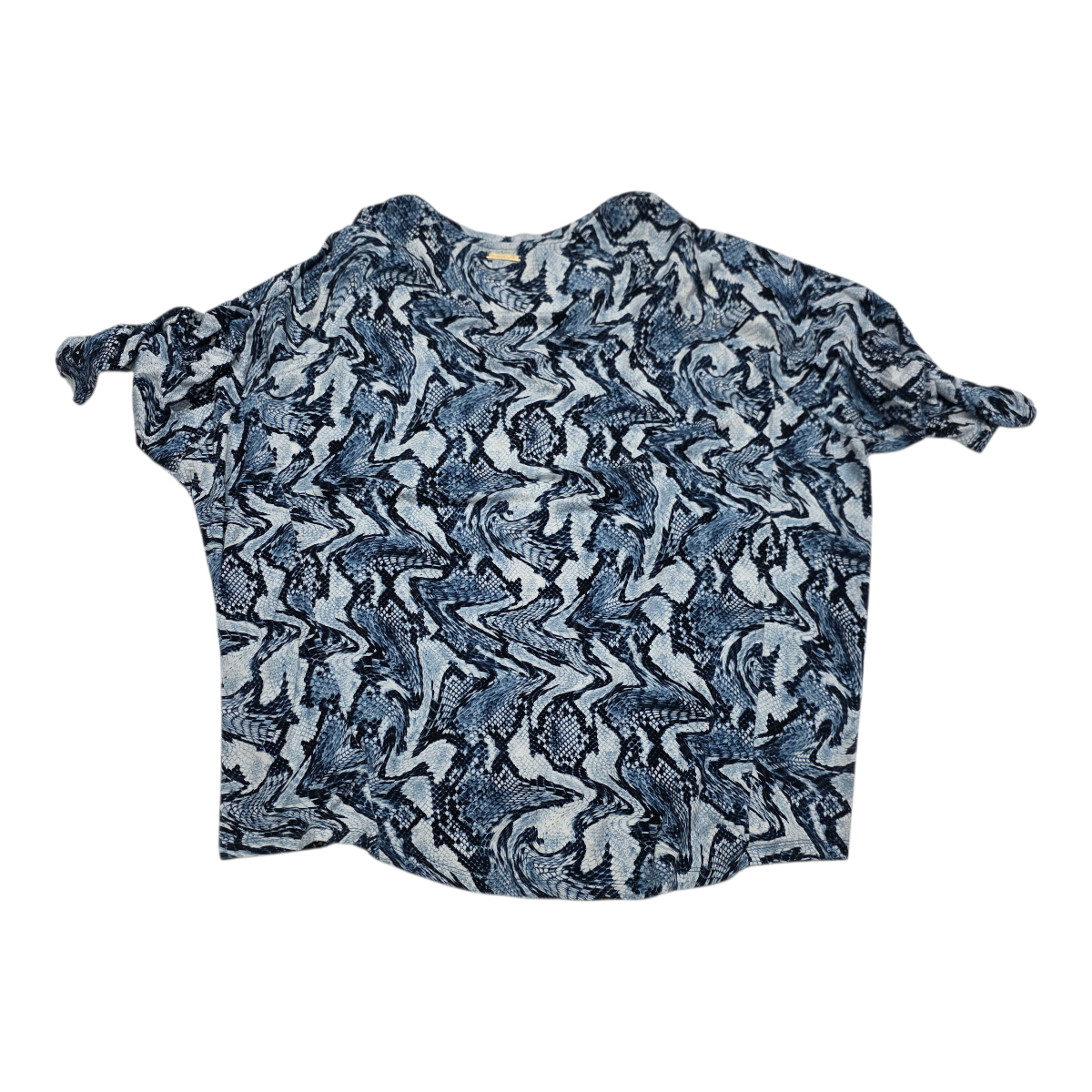 Blusa Michael Kors Manga corta con figuras azules de Mujer