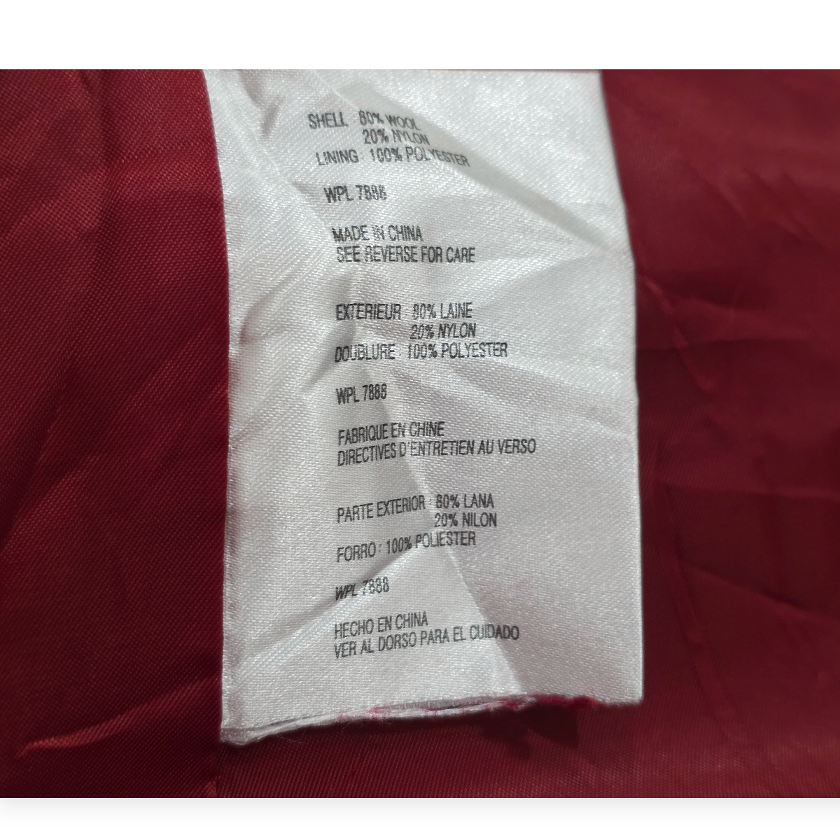 Abrigo Michael Kors Talla 8 Color Rojo Con Botones Cafe