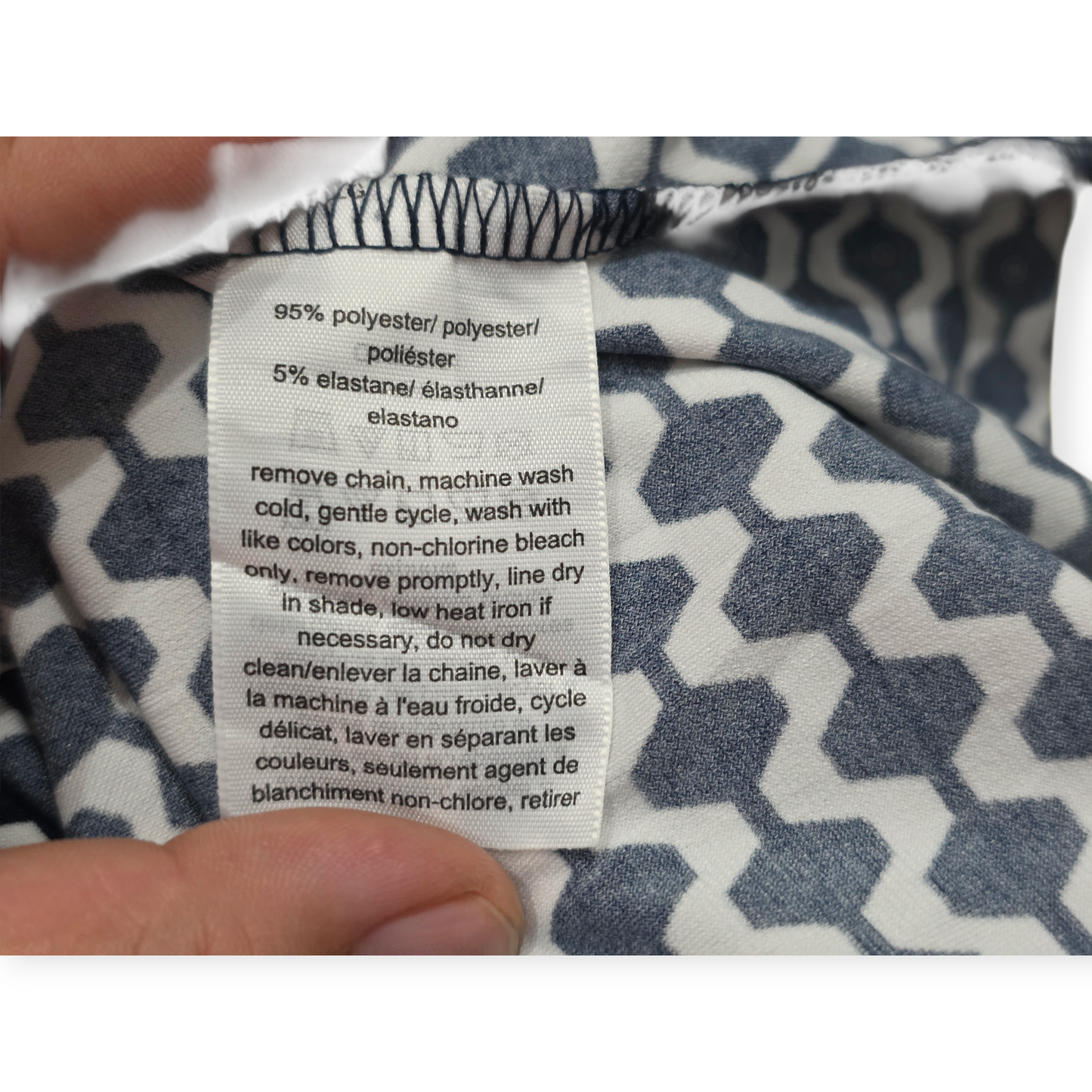 Blusa Tommy Hilfiger Grande L Blanca Con Figuras