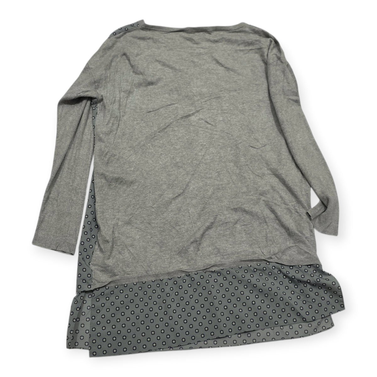 Blusa Ralph Lauren Grande L Gris Con Lunares