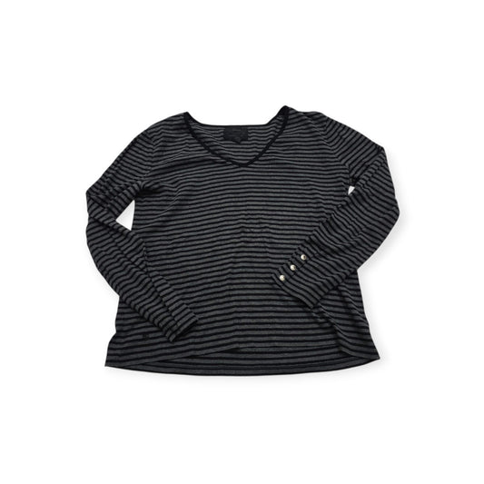 Playera Ralph Lauren Xgrande Xl Gris Oscuro Con Lineas