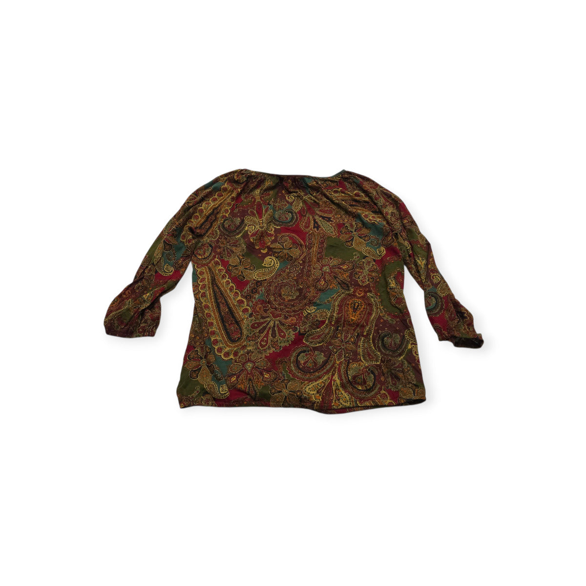 Blusa Ralph Lauren De Mujer Grande L Cafe Con Figuras