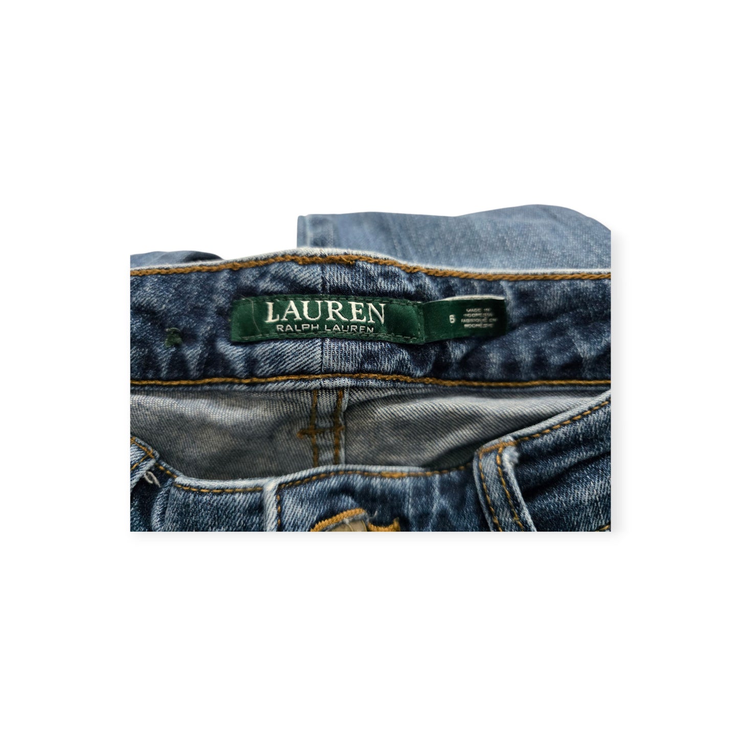 Pantalon Ralph Lauren Talla 6 Azul De Mezclilla