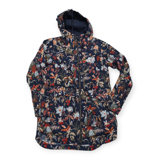 Abrigo Ligero Columbia Floral Con Capucha Talla S