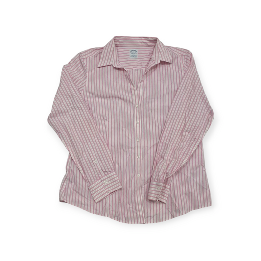 Camisa Brooks Brothers Talla 16 Rosa Rayada