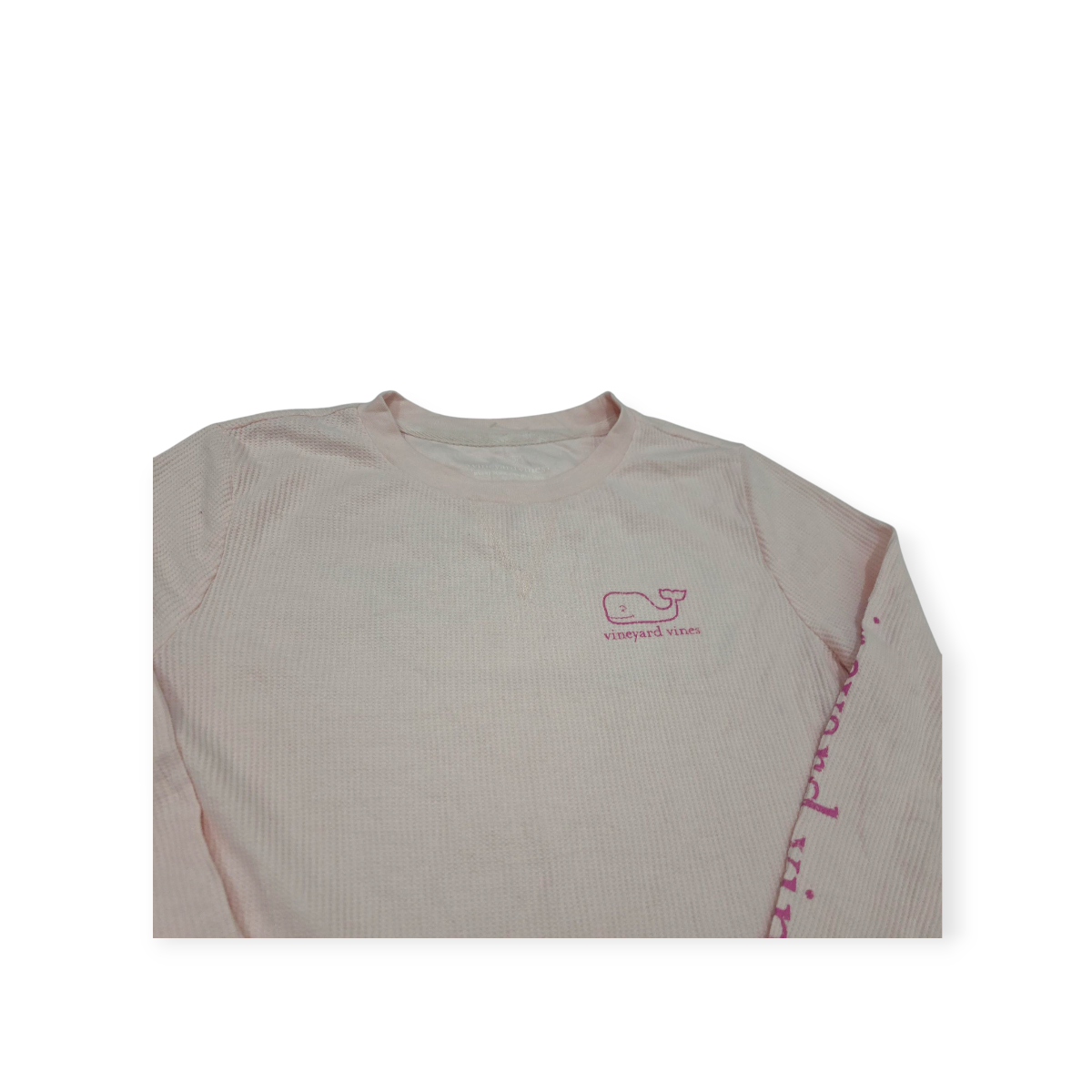 Playera Manga Larga Vineyard Vines Xchico Xs Rosa Claro