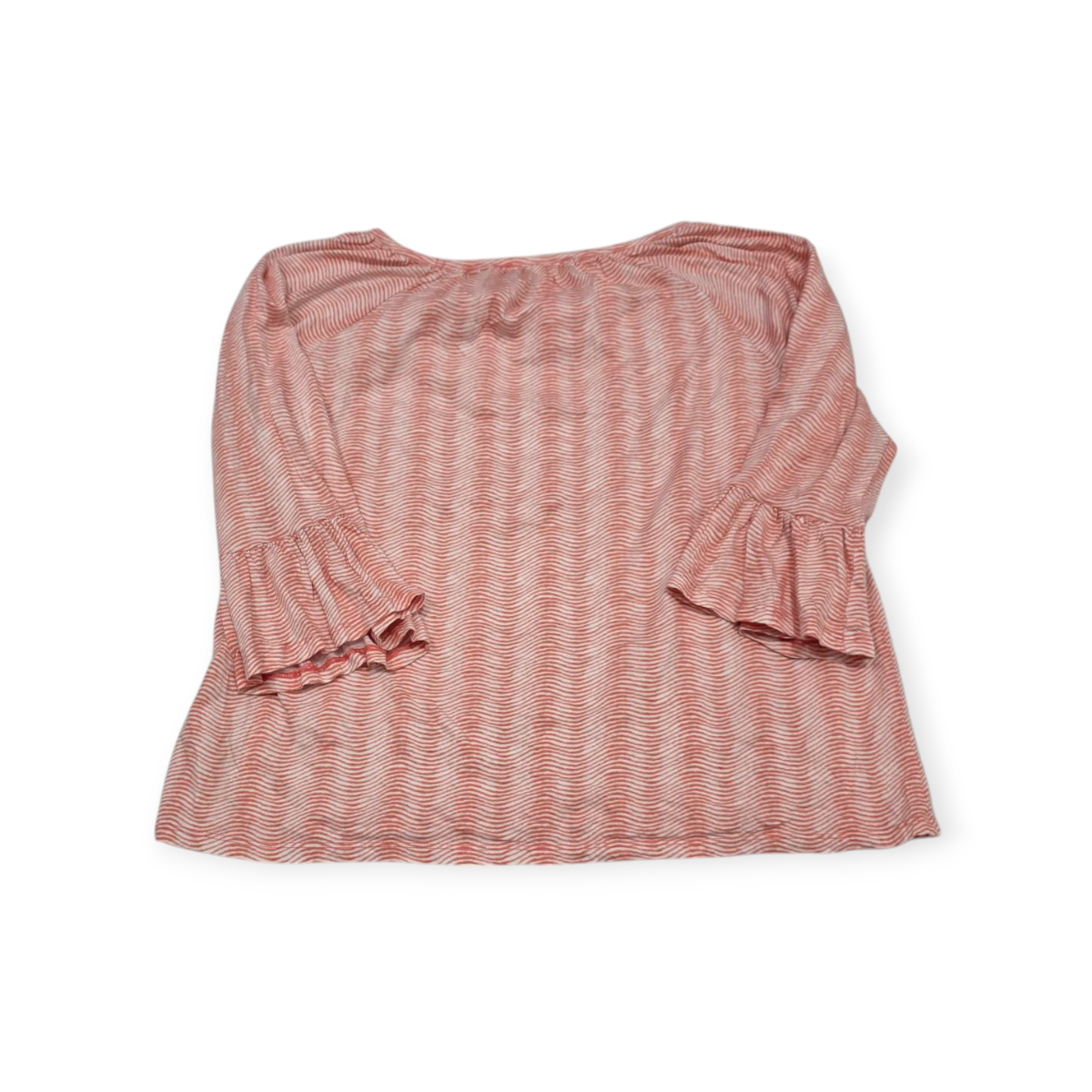 Blusa Michael Kors Mediana M Naranja Con Blanco