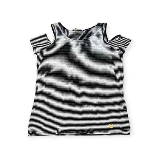 Playera Michael Kors Mediana M Lineas Blanco Negro