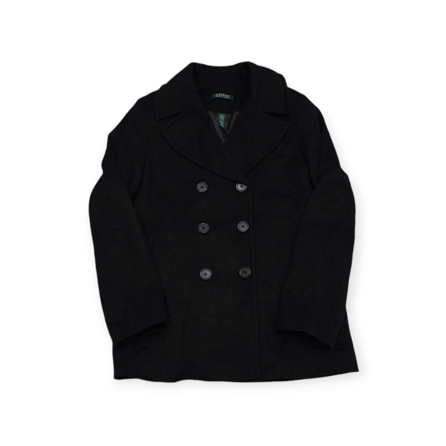 Abrigo Ralph Lauren Grande L Color Negro