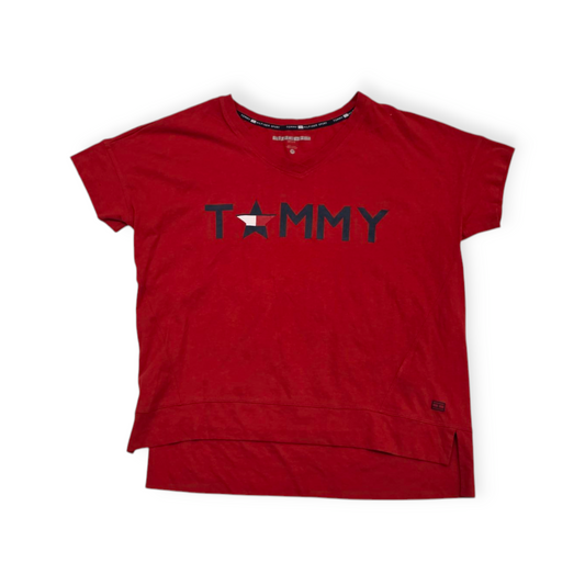 Playera Tommy Hilfiger Sport Mediana M Roja Manga Corta