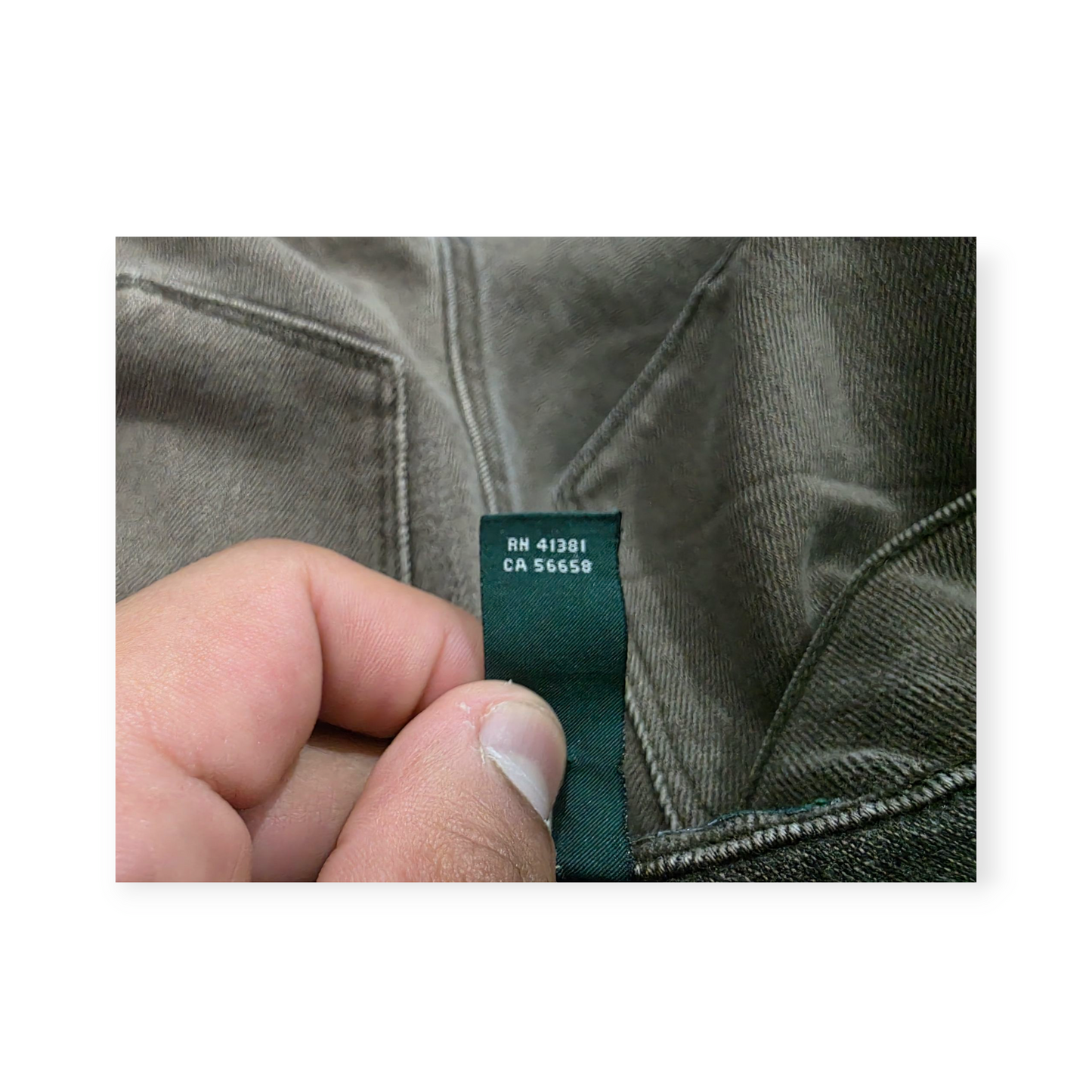 Pantalon Ralph Lauren De Mezclilla Cafe Talla 4 Petite