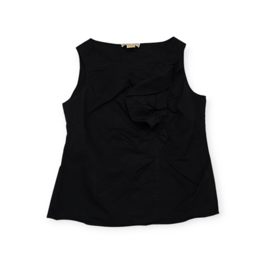 Blusa Michael Kors Talla 10 Color Negro Sin Mangas