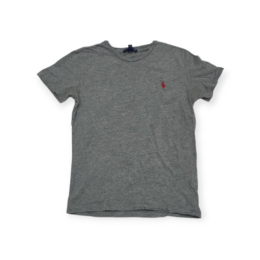 Playera Ralph Lauren Mediana M Color Gris Pony Rojo