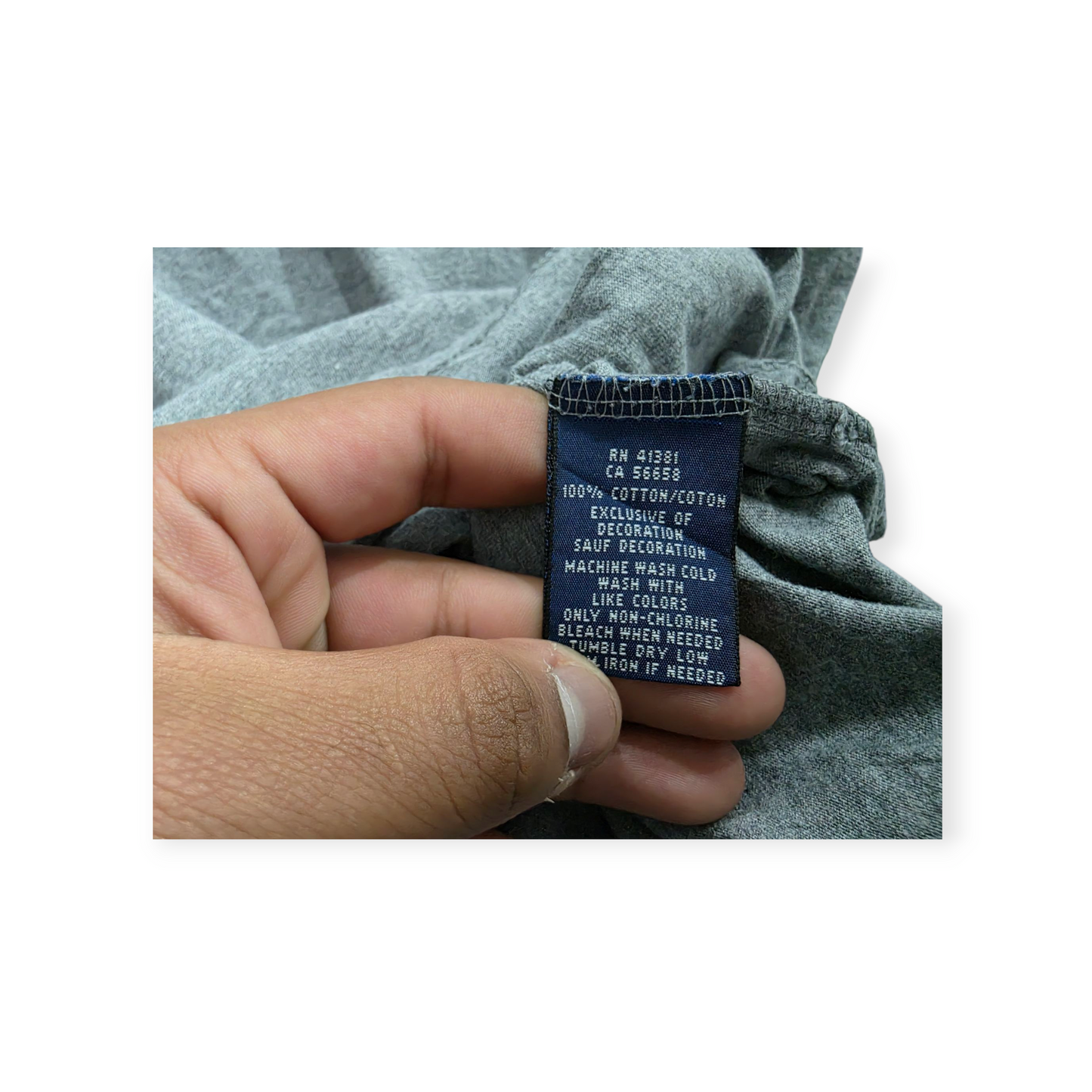 Playera Ralph Lauren Mediana M Color Gris Pony Rojo