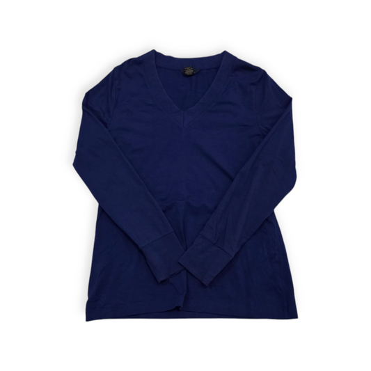 Blusa Brooks Brothers Grande L Azul Marino Manga Larga