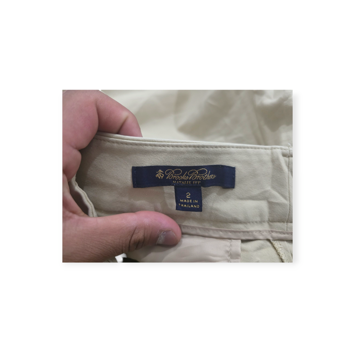 Pantalón Mujer Brooks Brothers Talla 2 Café Claro