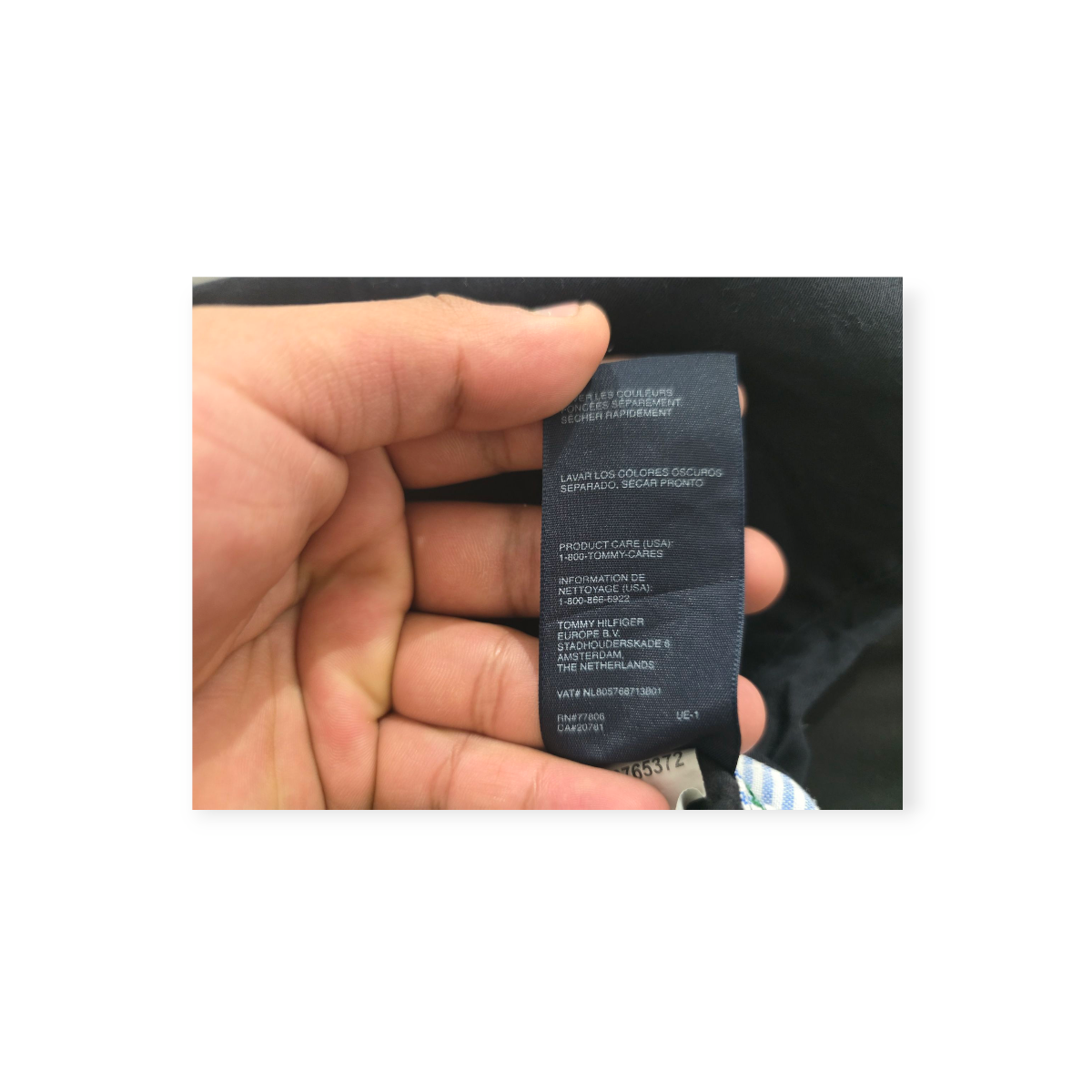 Bermuda Mujer Tommy Hilfiger Talla 4 Azul Marino
