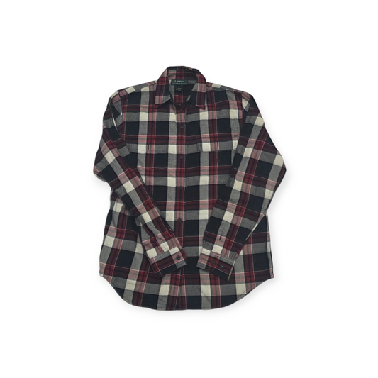 Camisa Mujer Ralph Lauren Chico S Negra Con Rojo