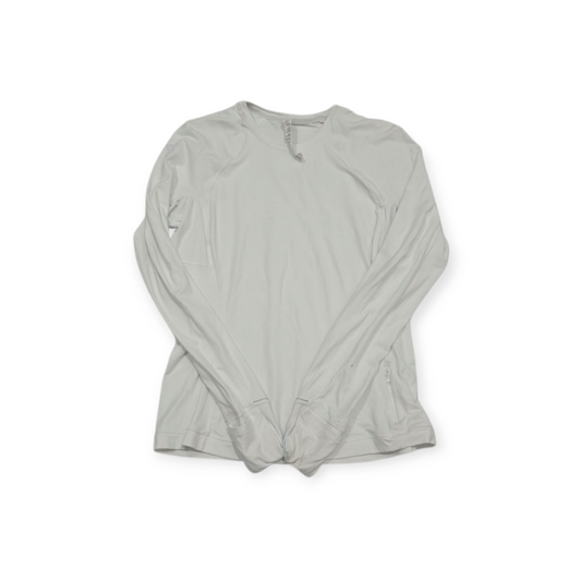 Playera Mujer Lululemon Talla 10 Blanco Manga Larga