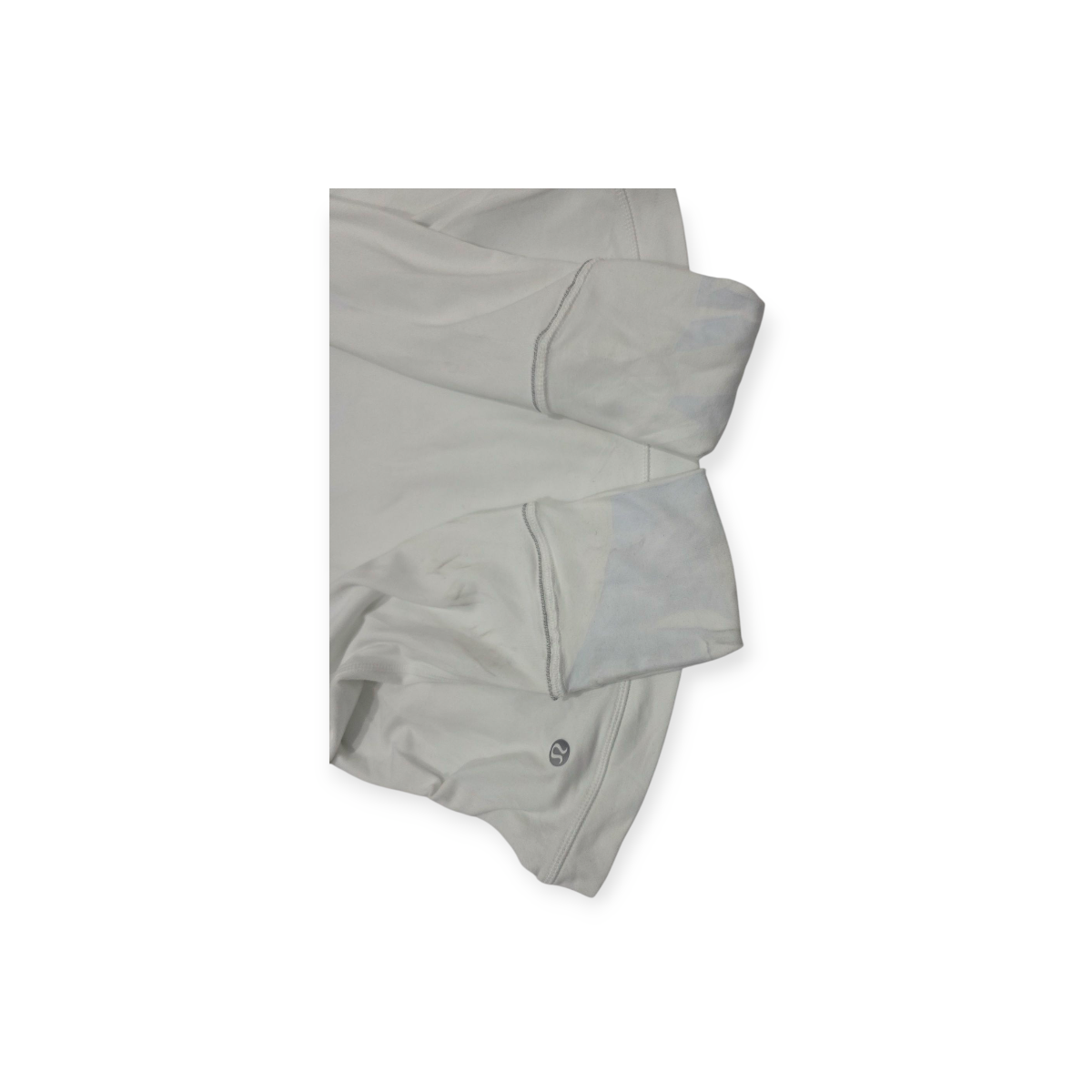 Playera Mujer Lululemon Talla 10 Blanco Manga Larga