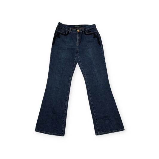 Pantalon Mujer Ralph Lauren De Mezclilla Talla 10 Azul