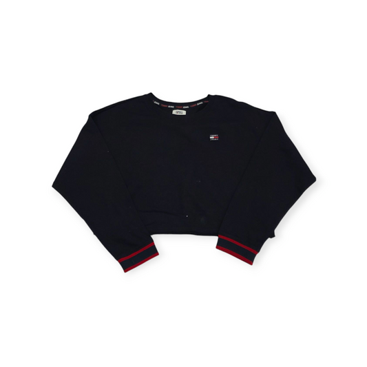 Sudadera Mujer Crop Top Azul Marino Tommy Hilfiger Mediana M