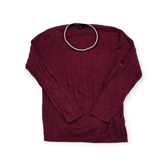 Suéter Mujer Tommy Hilfiger Grande L Color Vino